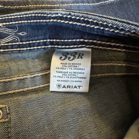 Ariat Blue Embellished Women's Jeans - Picture 9 of 16